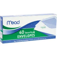 Mead 9.5 in. W X 4.12 in. L No. 10 White Envelopes - Case of 24 - 40 each