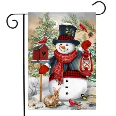 Briarwood Lane Winter Garden Flag 12x18 For Outdoor Snowman and Friends For Winter Garden Flag Flags For Outside
