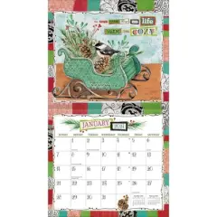 Lang 2024 Wall Calendar 24"x12" Happy Life
