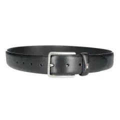 Tommy Hilfiger Men's Smooth Feather Edge Leather Belt