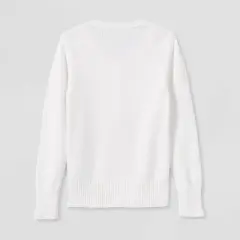 Girls' Crew Neck Cable Uniform Cardigan Sweater - Cat & Jack&trade; 