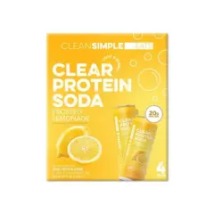 Clean Simple Eats Clear Protein Soda Frosted Lemonade Cans - 4pk/16 fl oz