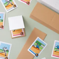 Stockroom Plus 75 Pack Corrugated Cardboard Sleeves for Sports Cards, Trading Card Shipping Supplies, Flat Vending 3 x 4.5"