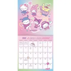Trends International 2026 Sanrio Hello Kitty and Friends Bilingual French 12"x12" Wall Calendar
