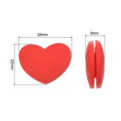 Unique Bargains Silicone Heart-shaped Shock Absorber Tennis Durable Tennis Vibration Dampener 10 Pcs