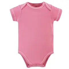 Touched by Nature Baby Girl Organic Cotton Bodysuits 5pk, Botanical