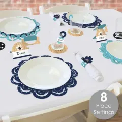 Big Dot of Happiness Strike Up the Fun Bowling Birthday Party or Baby Shower Paper Charger and Table Decorations Chargerific Kit Place Setting for 8