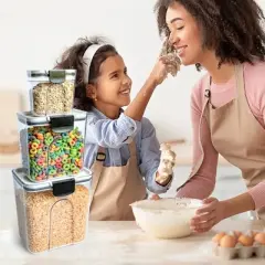 Cheer Collection Set of 3 Airtight Baking Containers