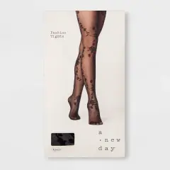 Women's Viney Floral Tights - A New Day&trade;