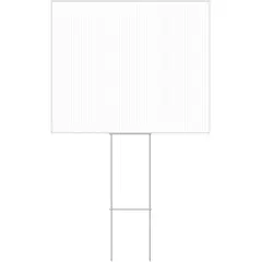 Hillman White Blank Sign 20 in. H X 24 in. W - Case of 6