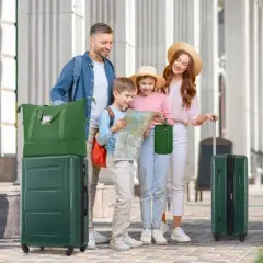 Gulches 2 Piece Luggage Set with Bags Expanable Spinner Wheels ABS Lightweight Suitcase with TSA Lock 20inch+28inch