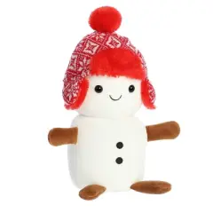 Aurora Medium White Holiday Land of Lils 8.5" Lil' Flurry Festive Stuffed Animal