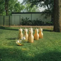 MINNIDIP Pineapp Bowl Set - Rattan Palms