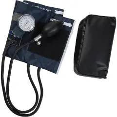 MABIS Aneroid Sphygmomanometer, Adult Cuff Size 13" to 20", Professional Manual Blood Pressure Cuff with Zipper Case, Caliber Series, Large Adult Cuff
