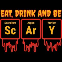 Junior's Design By Humans Funny Periodic Element Chemistry Halloween Science By Luckyst T-Shirt