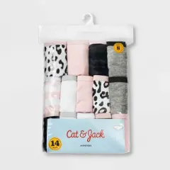 Girls' 14pk Animal Print Cotton Hipsters - Cat & Jack&trade;