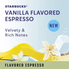Starbucks by Nespresso Vertuo Line Iced Double Espresso Vanilla Flavored Light Roast Coffee Pods