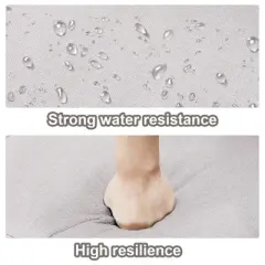 4 Pieces Patio Furniture Set with Fire Pit Table, Outdoor Sofa Set with 50000 BTU Fire Pit All Weather Wicker Patio Couch and Club Chair