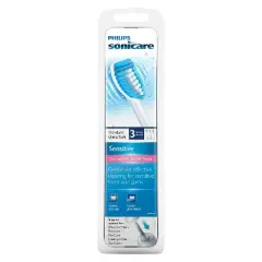 Philips Sonicare Sensitive Replacement Electric Toothbrush Head - HX6053/64 - White - 3ct