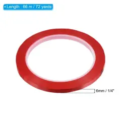 Unique Bargains DIY Art Film Thin Graphic Chart Highlight Marking Tapes 72 Yards 6 Pcs