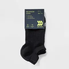 Women's 3pk Performance Mesh Stripe Tab Socks - All In Motion&trade; Gray 4-10: Midweight Knit, Arch Support