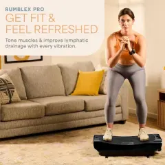 Lifepro Rumblex 4D Pro Vibration Plate - Ultimate Full-Body Workout Platform for Weight Loss, Toning & Wellness with Accessories