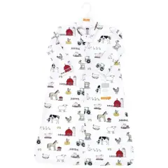 Hudson Baby Long Sleeve Cotton Jersey Sleeping Bag, Sack, Blanket, Farm