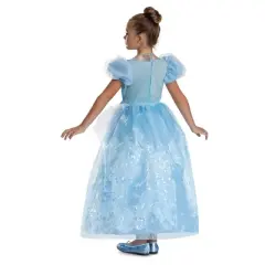 Disney Kids' Cinderella Deluxe Costume Dress Light Blue