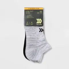 Women's Cushioned 6+1 Bonus Pack Low Cut Athletic Socks - All in Motion&trade; Heather Gray/Black 4-10