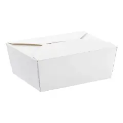 Inno-Pak 29 oz Paper Food Box White #8 Size - Case of 130