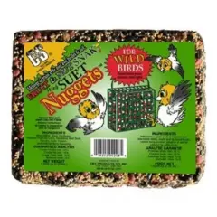 C&S Fruit & Nut Snak with Suet Nuggets for Wild Birds, Single Cake, 36oz