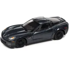 2012 Chevrolet Corvette Z06 Supersonic Blue Metallic Limited Edition to 12240 pieces 1/64 Diecast Model Car by Johnny Lightning