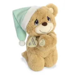 Aurora Medium Charlie Prayer Bear Precious Moments Inspirational Stuffed Animal Brown 9.5"
