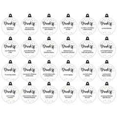 Big Dot of Happiness Drink If Game - Red and Gold Friendsmas - Friends Christmas Party Game - 24 Count