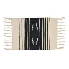 Saro Lifestyle Southwestern Spice Placemat (Set of 4), 12"x18", Black