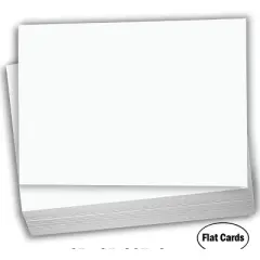 Hamilco White Cardstock Paper 6x9" Blank Index Cards Card Stock Heavyweight 100lb Cover 100 Pack