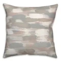 Creative Products Gray Brushstroke Pattern 18x18 Indoor / Outdoor Pillow