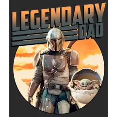 Men's Star Wars: The Mandalorian Din Djarin and Grogu Legendary Dad T-Shirt