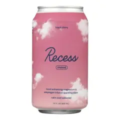 Recess Black Cherry Sparkling Water - Case of 12/12 oz