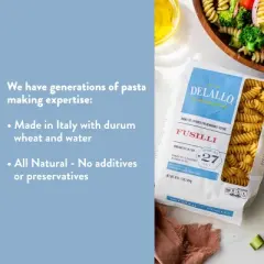 DeLallo Fusilli Pasta, 16 oz Bag, (4 Pack)