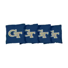 NCAA Georgia Tech Yellow Jackets Corn-Filled Cornhole Bags Navy Blue - 4pk