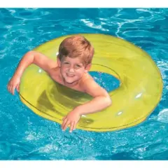 Swimline 30" Inflatable Children's 1-Person Swimming Pool Ring Tube Pool Float - Yellow
