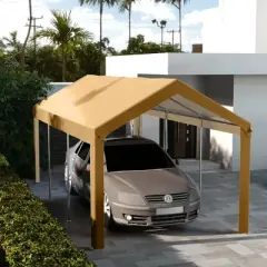 Outsunny 10 x 20ft Canopy Replacement Cover, UV Resistant Carport Roof, with Ball Bungee Cords