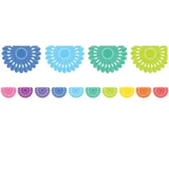 Teacher Created Resources&reg; Colorful Fiesta Die-Cut Border Trim, 35 Feet Per Pack, 6 Packs