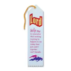 Beistle Lord Help Me To Remember Ribbon, 2" x 8", (6/Pkg) Multicolored