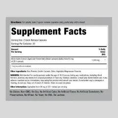 Piping Rock Black Garlic 1500mg | 60 Capsules