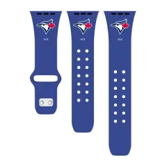 MLB Toronto Blue Jays Apple Watch Compatible Silicone Band - Blue
