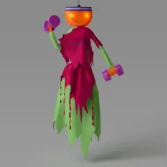 Lewis & Friends&trade; 40" Lit Talking Pumpkin Iron Lewcy&trade; Pumpkin Ghoul Halloween Decorative Prop - Hyde and EEK! Boutique&trade;