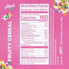 Alani Nutrition Fit Protein Shakes - Fruity Cereal - 12 fl oz/4pk