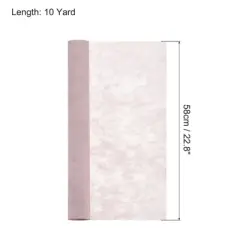 Unique Bargains Flower Wrapping Paper 30ft Floral Bouquet Waterproof Packaging Cotton for Wedding Party Dark Pink